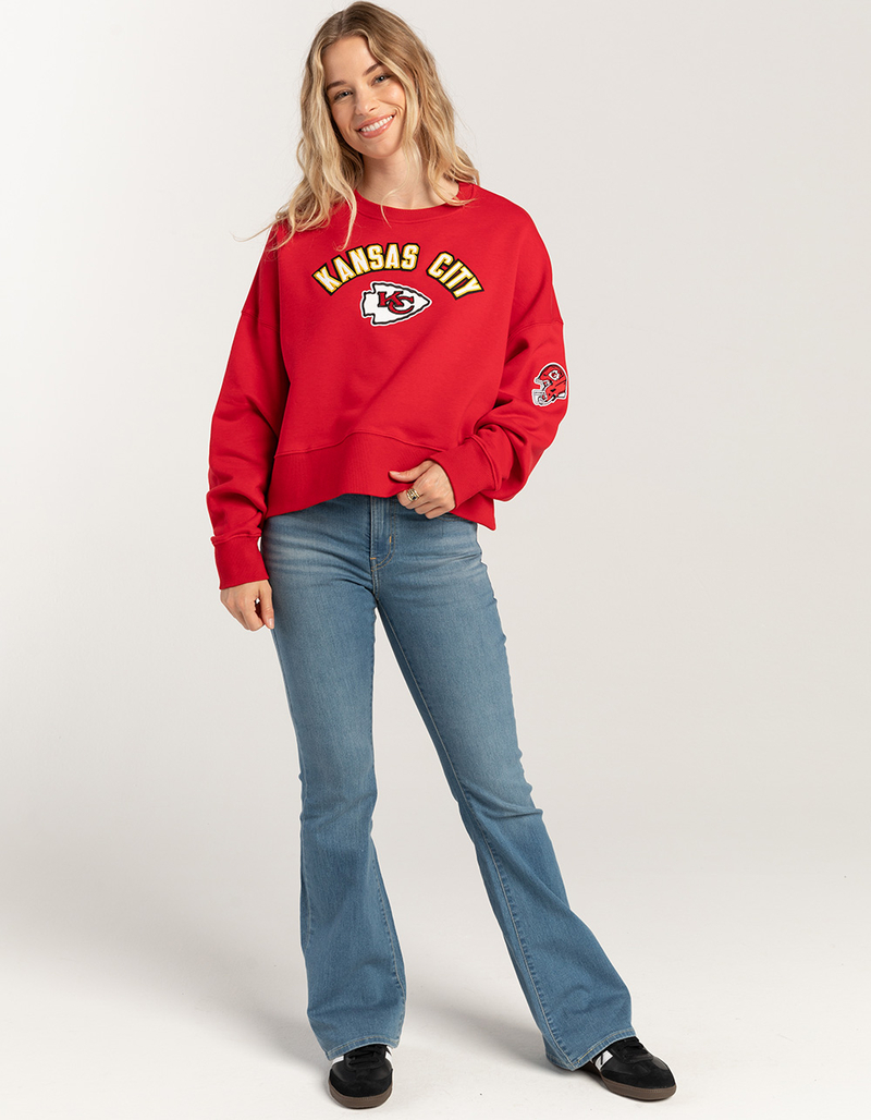 PRO STANDARD Kansas City Chiefs Womens Crewneck Sweatshirt image number 3