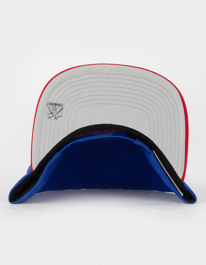 MITCHELL & NESS NBA Team 2 Tone Detroit Pistons Snapback Hat image number 3