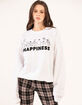 SESAME STREET Happiness Womens Crewneck Sweatshirt image number 1