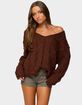 EDIKTED Inga Oversized Cable Knit Sweater image number 1