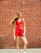 THEME NYC Harlow Heart Cut Out Girls Tank image number 1