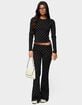 EDIKTED Daliya Polka Dot Long Sleeve Top image number 5