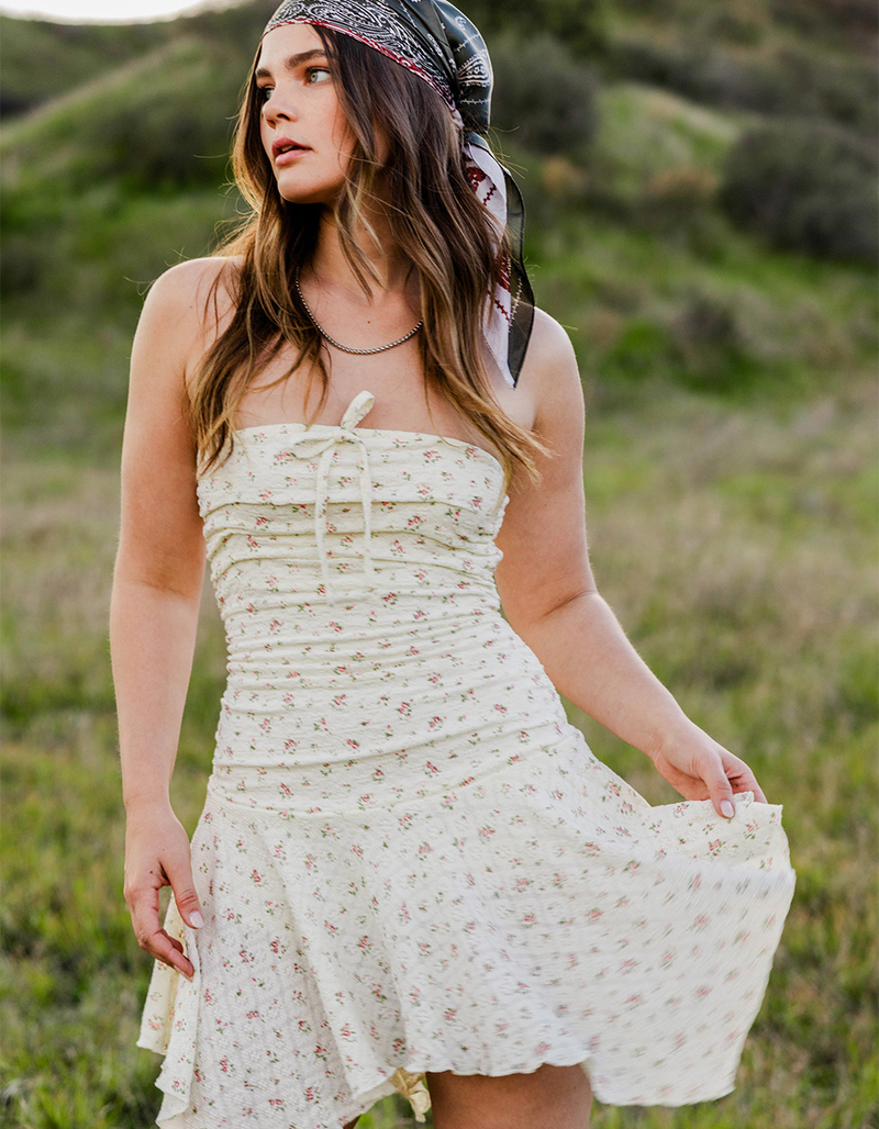 RSQ Womens Floral Tube Dress image number 0