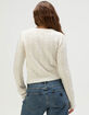 MADDEN GIRL Embroidered Womens Sweater image number 4