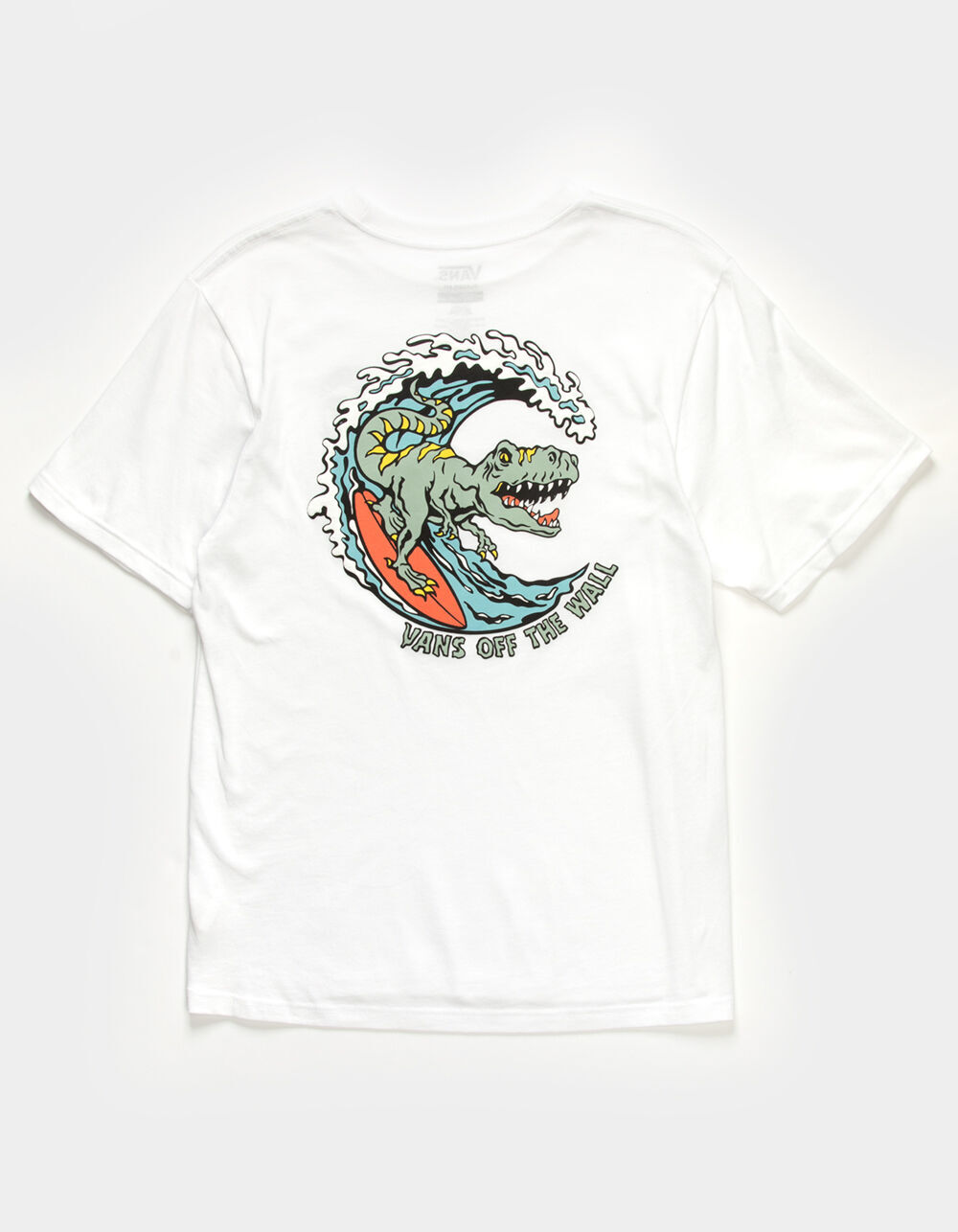VANS Surf Dino Boys Tee - WHITE 