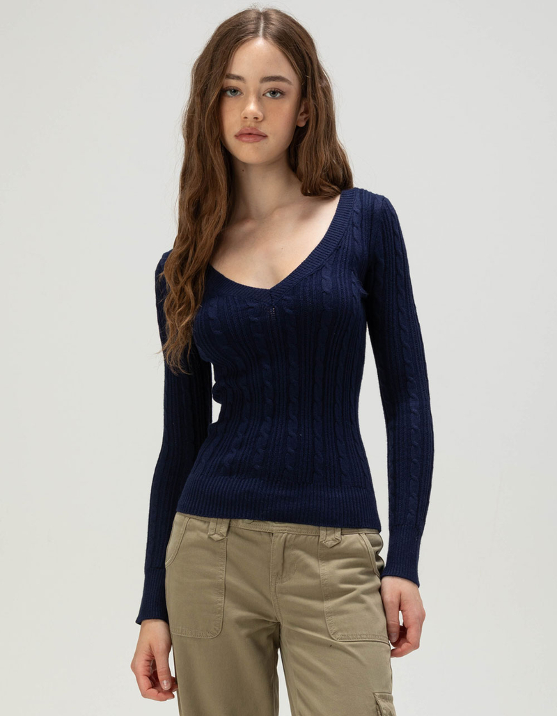 RSQ Womens V-Neck Sweater image number 0