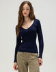 RSQ Womens V-Neck Sweater image number 1