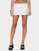 EDIKTED Textured Floral Eyelet Mini Skort image number 1