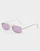 RSQ Oval Metal Aviator Sunglasses image number 1
