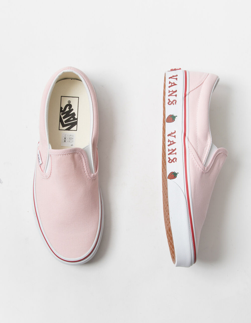 VANS Strawberry Sidewall Classic Womens Slip-On Shoes image number 4