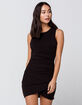 IVY & MAIN Solid Surplice Wrap Dress image number 1