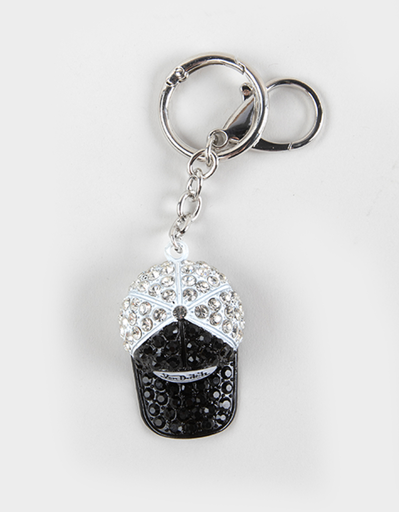 VON DUTCH Rhinestone Hat Bag Charm image number 1