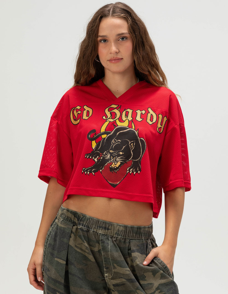 ED HARDY Panther Head Womens Jersey Tee image number 0