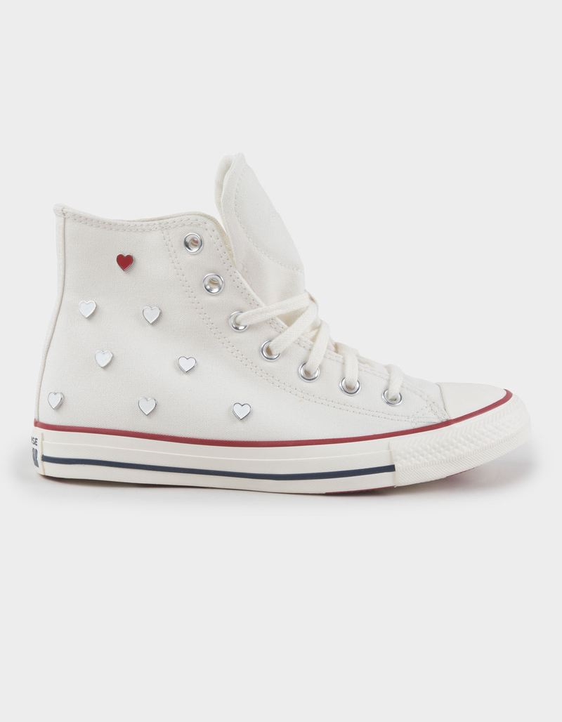 CONVERSE Chuck Taylor All Star Hearts Womens High Top Shoes image number 0