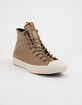 CONVERSE Chuck Taylor All Star Leather Teak & Driftwood High Top Shoes image number 2
