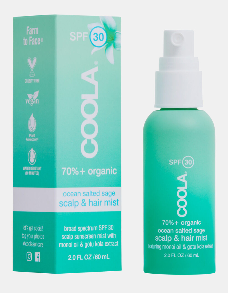 COOLA Scalp & Hair Mist SPF 30 Organic Sunscreen image number 1