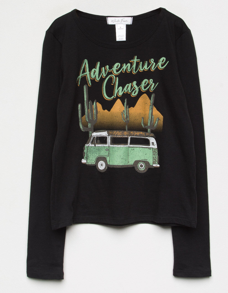 WHITE FAWN Adventure Bus Girls Tee image number 0
