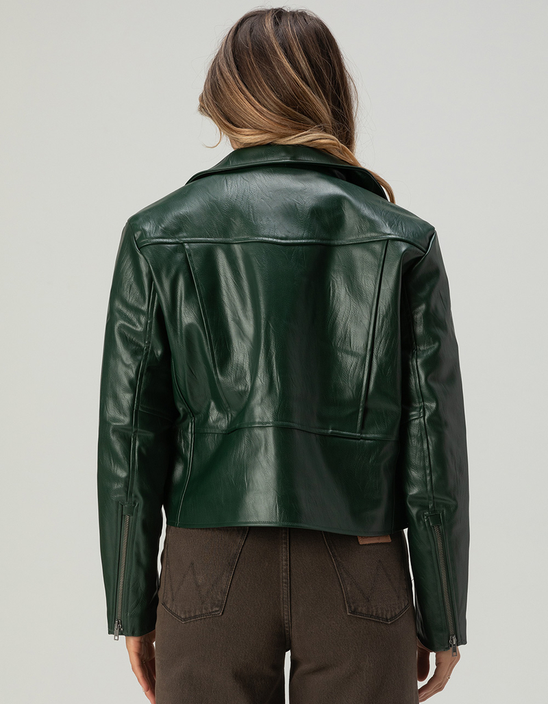 BRIXTON The Moto Womens Vegan Leather Jacket image number 3