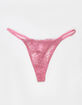 FULL TILT Floral Allover Lace Thong image number 2