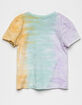 OFF THE RECORD Tie Dye Girls Green Combo Tee image number 3