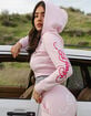 ED HARDY White Panther Womens Zip-Up Hoodie image number 7