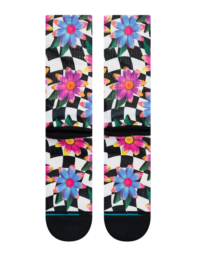 STANCE Flower Rave Mens Crew Socks image number 2