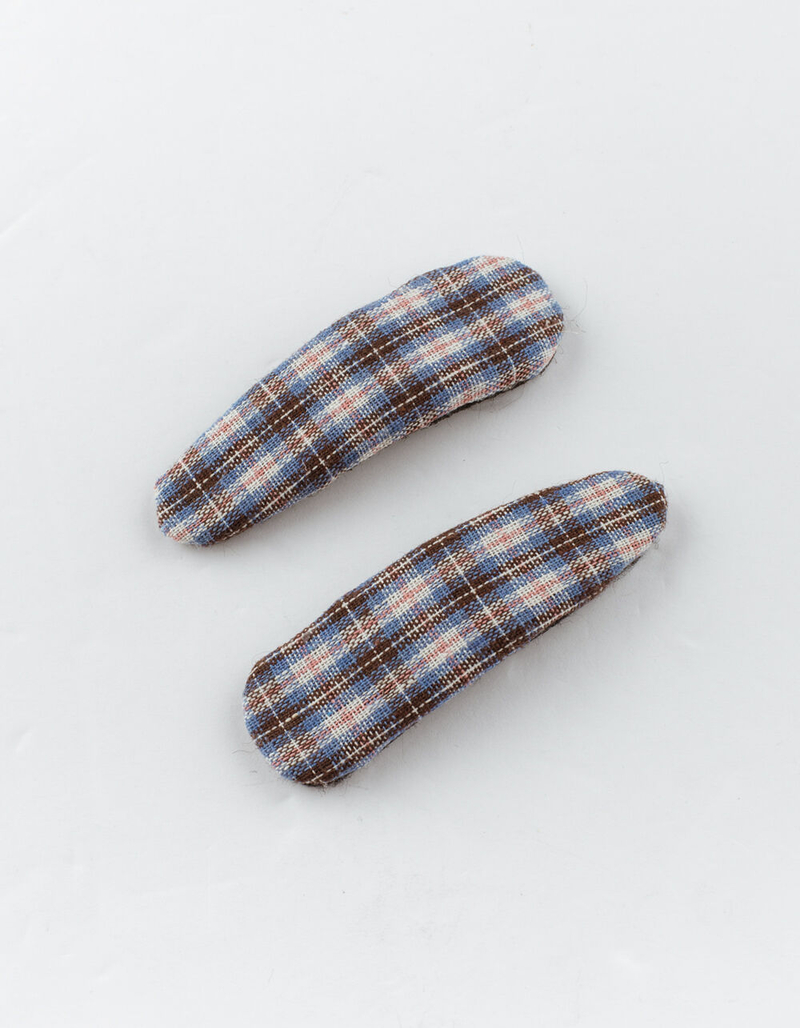 FULL TILT 2 Pack Plaid Hair Clips image number 0