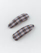 FULL TILT 2 Pack Plaid Hair Clips image number 1