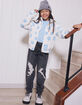 RSQ Girls 90s Acid Wash Jeans image number 9