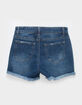 TRACTR High Rise Destruct Girls Denim Shorts image number 2