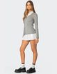 EDIKTED Two In One Collared Sweater Dress image number 2