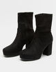 SODA Faux Suede Womens Ankle Booties image number 1