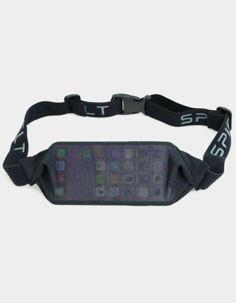 The SPIbelt Black Transparent Mesh Running Belt image number 1