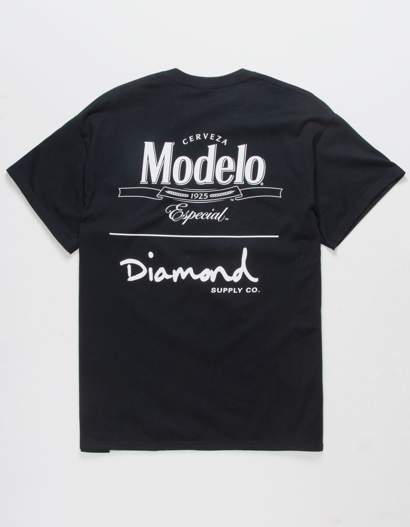 DIAMOND SUPPLY CO. x Modelo Stacked Mens Tee image number 0