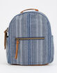 T-SHIRT & JEANS Stripe Blue Mini Backpack image number 1