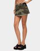 EDIKTED Nadyah Studded Camo Denim Mini Skirt image number 2