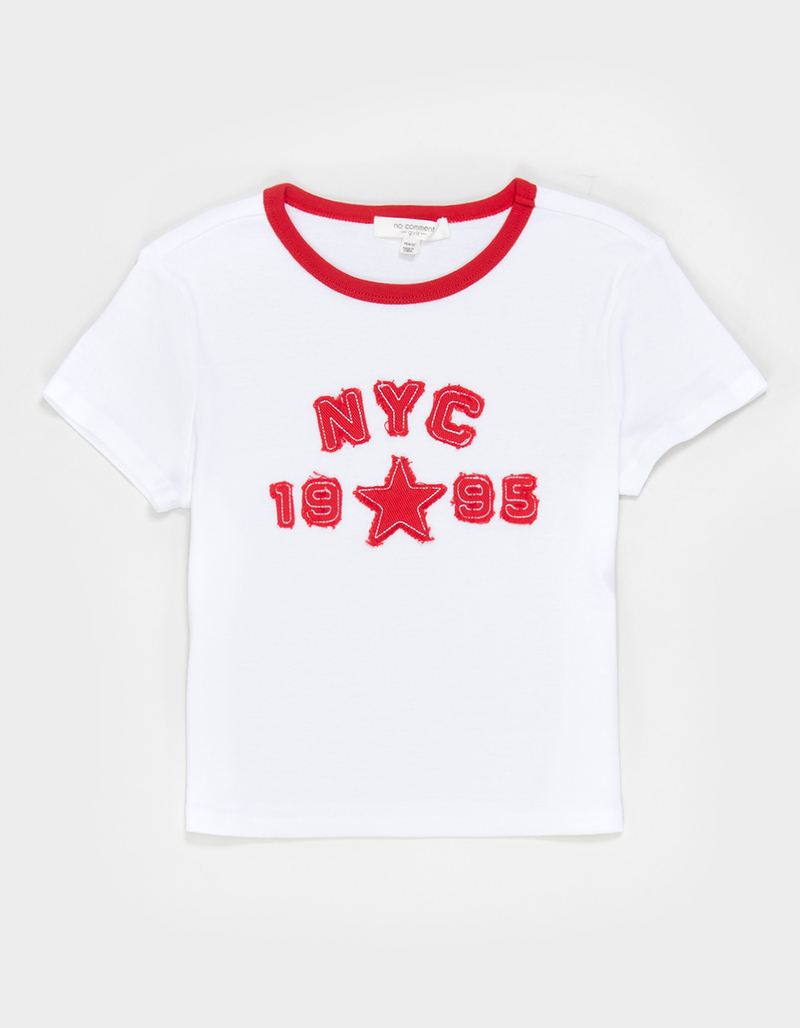 NO COMMENT NY 1995 Patch Girls Tee image number 0