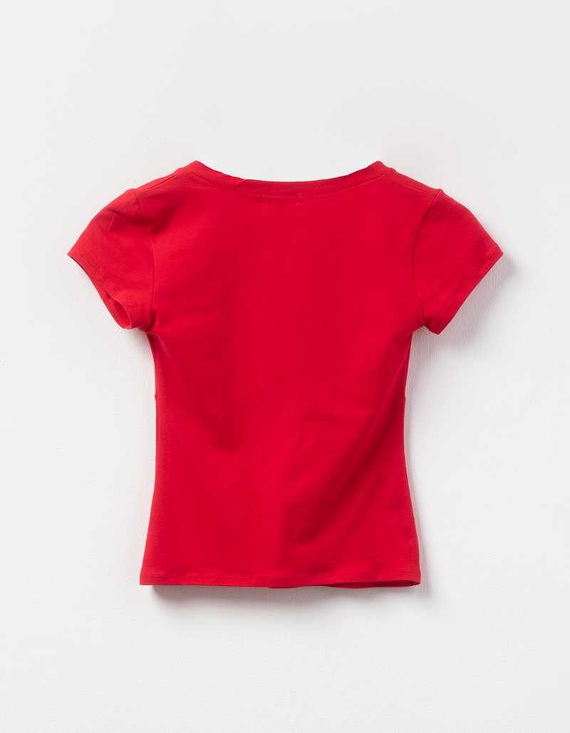 BOZZOLO Womens Surplice Tee image number 1