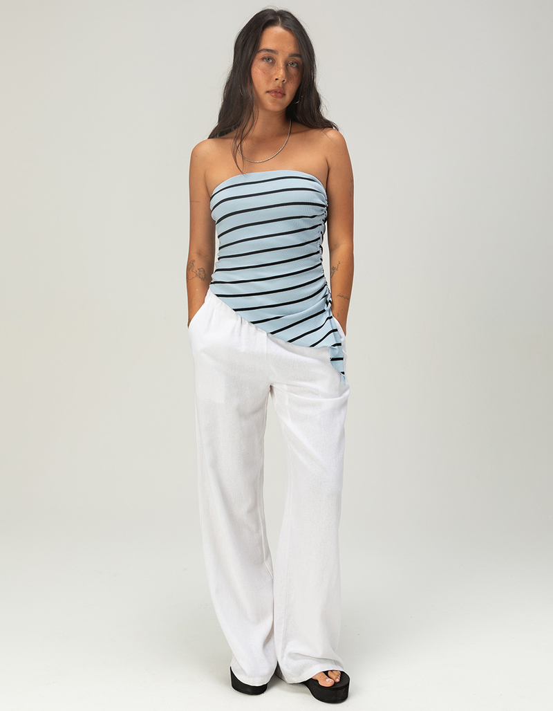 FULL TILT Womens Stripe Long Cinch Tube Top image number 5