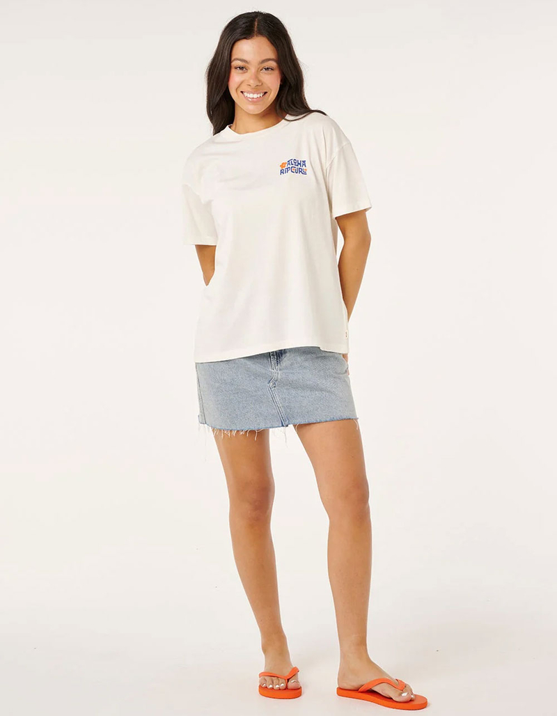 RIP CURL Aloha State Womens Relaxed Tee image number 5
