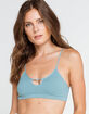 FULL TILT Seamless Keyhole Blue Bralette image number 1