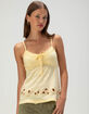FULL TILT Womens Embroidered Babydoll Top image number 1
