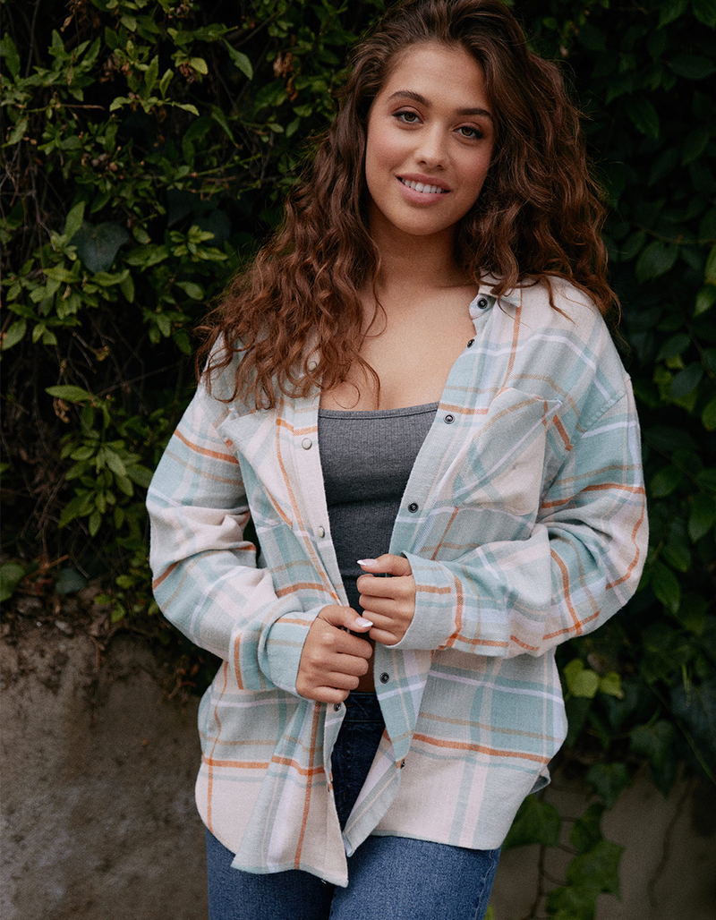 RSQ Womens Plaid Flannel image number 0