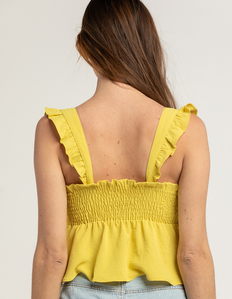 TIMING Ruffle Cinch Womens Babydoll Top image number 2