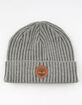 TIMBERLAND Ribbed Watch Cap Heather Gray Mens Beanie image number 1