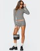 EDIKTED Hali Striped Knit Shorts image number 2