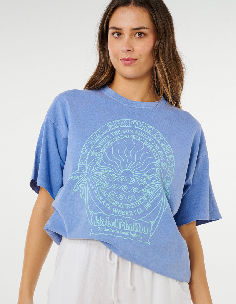 RIP CURL Hotel Malibu Womens Heritage Tee image number 3