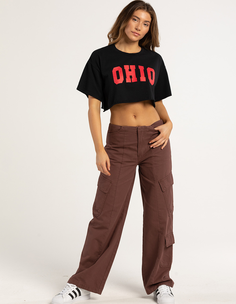 FULL TILT Ohio Womens Crop Tee image number 3
