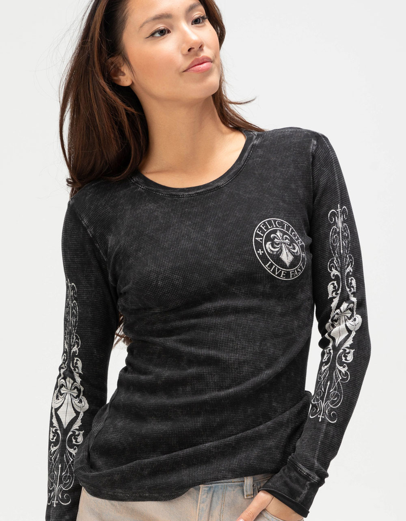 AFFLICTION Simulation Womens Long Sleeve Thermal image number 1