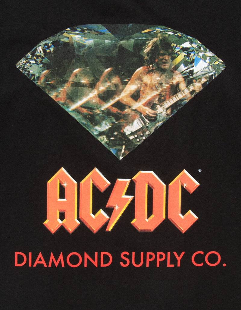 DIAMOND SUPPLY CO. AC/DC Diamond Mens T-Shirt image number 1